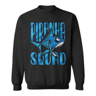 Piranha Squad Retro Lover Fish Piranhas Sweatshirt - Seseable