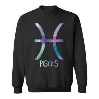 Pisces Zodiac Symbol Astrology Fish Water Sign Sweatshirt | Mazezy DE