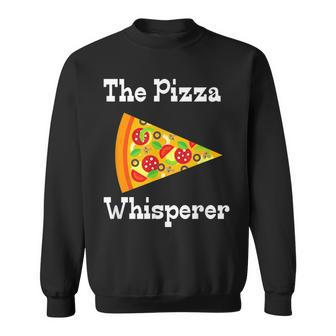 Pizza Whisperer Funny Parody Food Pizza Lover Cartoon Pizza Funny Gifts Sweatshirt | Mazezy