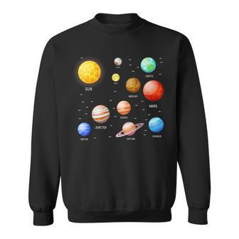 Planets Solar System Science Astronomy Space Lovers Astronomy Funny Gifts Sweatshirt | Mazezy