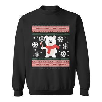 Polar Bear In Snow Ugly Christmas Sweater T Sweatshirt - Monsterry
