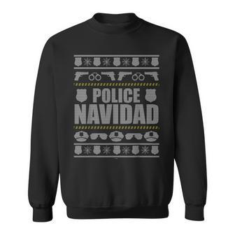 Police Navidad Cop Ugly Christmas Sweater Sweatshirt - Monsterry