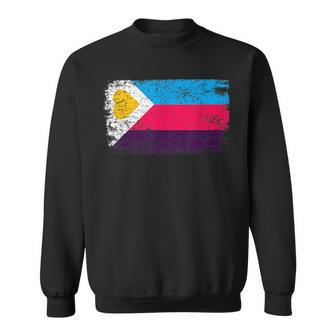 Polyamory New Pride Flag - Polyamorous Throuple Sweatshirt - Seseable