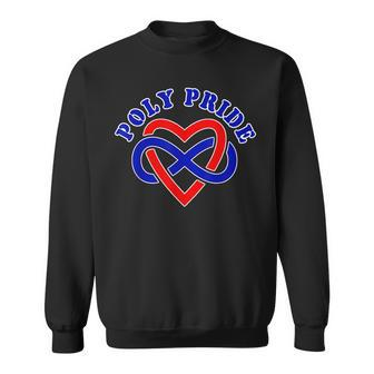 Polyamory Poly Pride Heart Symbol Sweatshirt | Mazezy