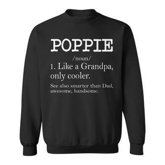 Poppie Noun Definition Funny Grandparents Day Grandpa Gift Sweatshirt | Mazezy