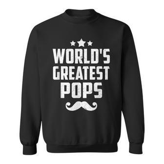 Pops Grandpa Gifts Worlds Greatest Pops Gift For Mens Sweatshirt | Mazezy CA