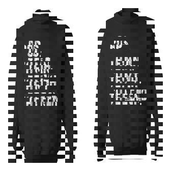 Pops The Man The Myth The Legend Fathers Day Gift Grandpa Sweatshirt | Mazezy