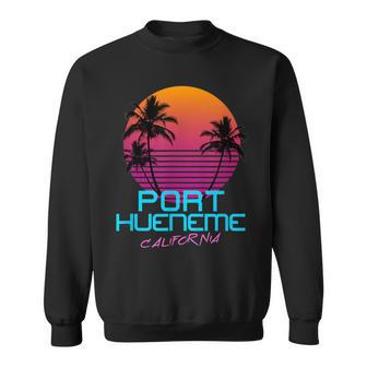 Port Hueneme California Retro 80S Sweatshirt | Mazezy