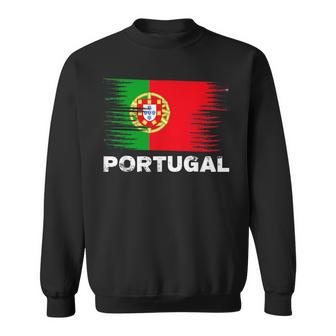 Portugal Portuguese Flag Sports Soccer Football Sweatshirt | Mazezy