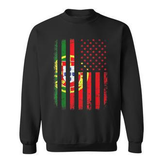 Portuguese American Flag Portugal America Pride Heritage Sweatshirt | Mazezy