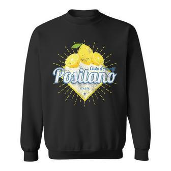 Positano Costa Damalfi Lemon Italy Vintage Amalfi Coast Sweatshirt - Monsterry UK