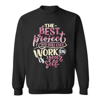 Positive Quote Weight Loss Body Transformation Inspiring Sweatshirt | Mazezy