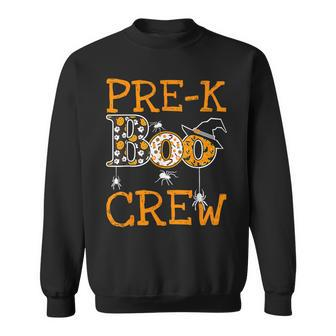 Pre-K Boo Crew Teacher Student Team Halloween Costume Sweatshirt - Monsterry UK