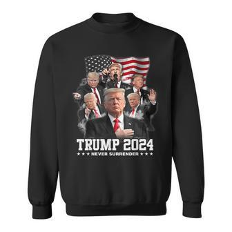 President Donald J Trump 2024 Never Surrender Sweatshirt | Mazezy