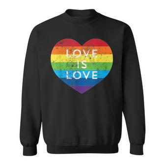 Pride Love Is Love T Sweatshirt | Mazezy
