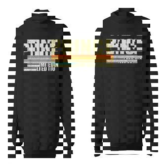 Prince Gift Name Personalized Funny Retro Vintage Birthday Sweatshirt | Mazezy