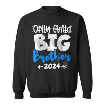 Promoted To Big Brother Est 2024 Only Child Expires Kids Sweatshirt | Mazezy