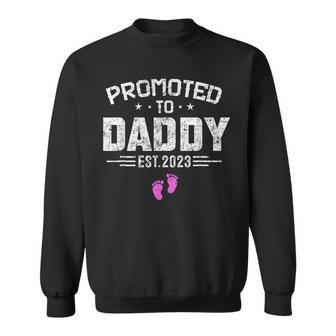 Promoted To Daddy Its A Girl 2023 New Dad Funny Fathers Day Sweatshirt | Mazezy CA