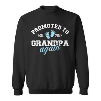 Promoted To Grandpa 2023 Again Gift Gift For Mens Sweatshirt | Mazezy CA
