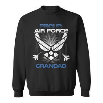 Proud Air Force Grandad Veterans Day Sweatshirt | Mazezy