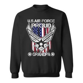 Proud Air Force Grandpa Veteran Pride Sweatshirt | Mazezy