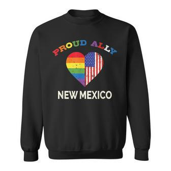 Proud Ally Gay Pride Flag Gender Equality New Mexico Sweatshirt | Mazezy