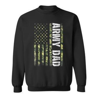 Proud Army Dad United States Usa Flag Gift For Fathers Day Sweatshirt | Mazezy