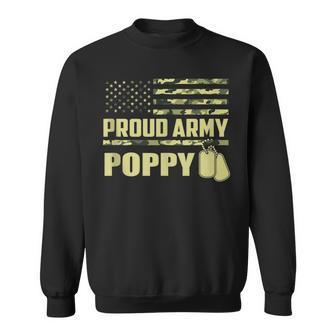 Proud Army Poppy Military Pride Sweatshirt | Mazezy