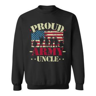 Proud Army Uncle Usa Flag Proud Army National Guard Uncle Sweatshirt | Mazezy