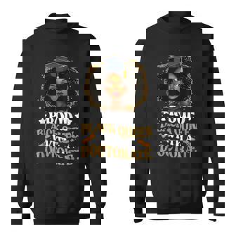 Proud Black Queen With A Doctorate Doctoral Degree Graduate Sweatshirt | Mazezy