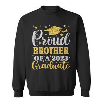 Proud Brother Of A 2023 Graduate Senior 23 Family Graduation Sweatshirt | Mazezy