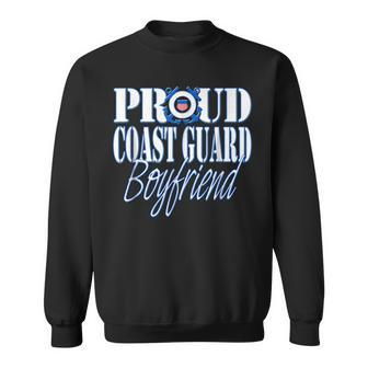 Proud Coast Guard Boyfriend Us Military Men Funny Military Gifts Sweatshirt | Mazezy