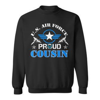 Proud Cousin Us Air Force Usaf Veteran Gift Sweatshirt | Mazezy