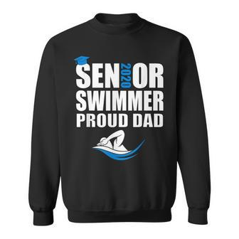 Proud Dad Senior Swimmer Class Of 2020 Swim Team Sport Sweatshirt | Mazezy