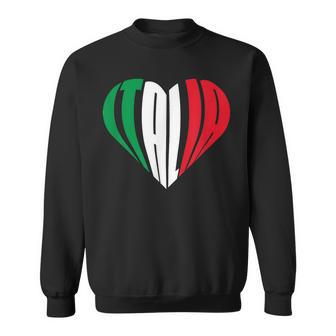 Proud Italian - Italia Design - Italian Heart I Love Italia Sweatshirt | Mazezy