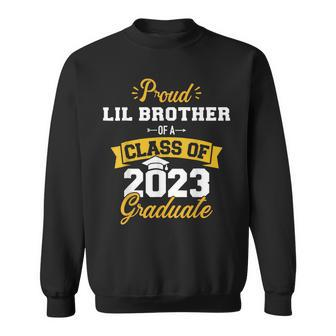 Proud Lil Brother Class Of 2023 Graduate Senior Graduation Sweatshirt