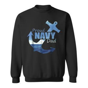 Proud Navy Dad For Us Army Father Gift Gift For Mens Sweatshirt | Mazezy