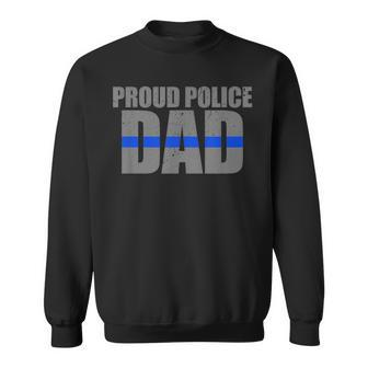 Proud Police Dad Police Officer Sweatshirt | Mazezy