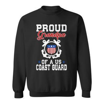 Proud Us Coast Guard Grandpa Grandpa Funny Gifts Sweatshirt | Mazezy