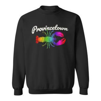 Provincetown Lobster Gay Pride Lobster Graphic Sweatshirt | Mazezy