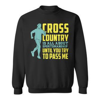 Provoking Cross Country Running Motivational Pun Sweatshirt | Mazezy