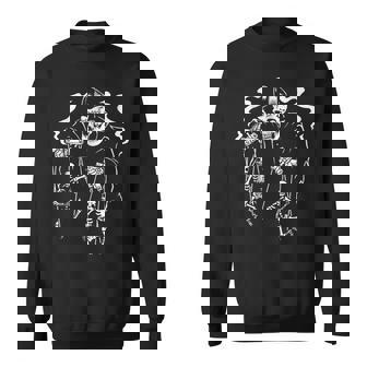Psychobilly Horror Punk Rock Hr Skeleton Puppets Rock Sweatshirt | Mazezy