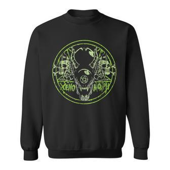 Psychobilly Horror Punk Rock Hr Xenomorph Baphomet Rock Sweatshirt | Mazezy