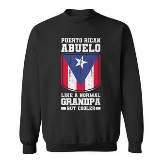 Puerto Rican Grandpa Abuelo Puerto Rican Flag Puerto Rico Sweatshirt - Seseable