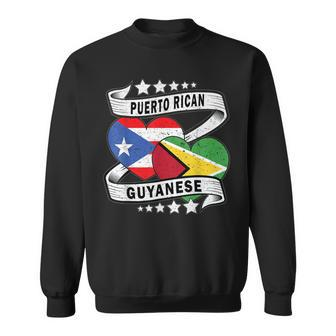 Puerto Rico And Guyana Puerto Rican And Guyanese Flag Sweatshirt | Mazezy CA