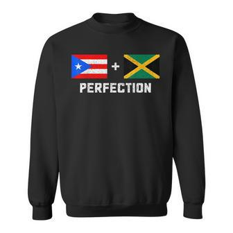 Puerto Rico Jamaica Pride Puerto Rican Jamaican Flag Sweatshirt - Seseable