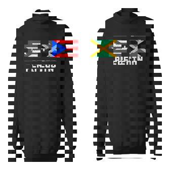 Puerto Rico Jamaica Pride Puerto Rican Jamaican Flag Sweatshirt - Seseable
