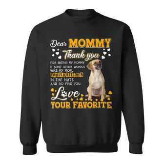 Puggle Dear Mommy Thank You For Being My Mommy Sweatshirt - Monsterry