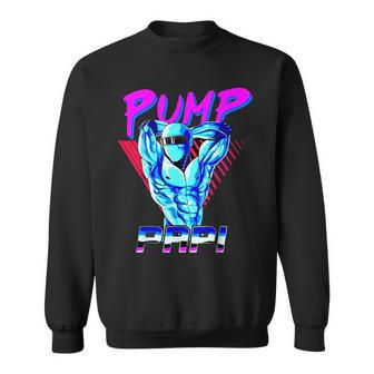 Pump Papi Powerlifting Bodybuilding Fitness Training Design Sweatshirt | Mazezy