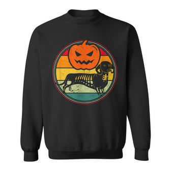 Pumpkin Dachshund Halloween Jack O Lantern Wiener Dog Halloween Sweatshirt | Mazezy